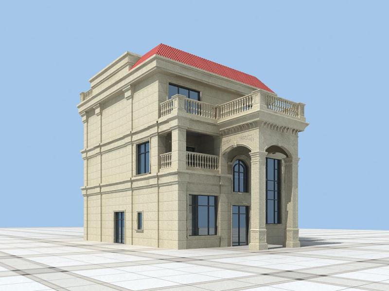 自建房别墅小区改造门面房改造市政室外建筑景观效果图