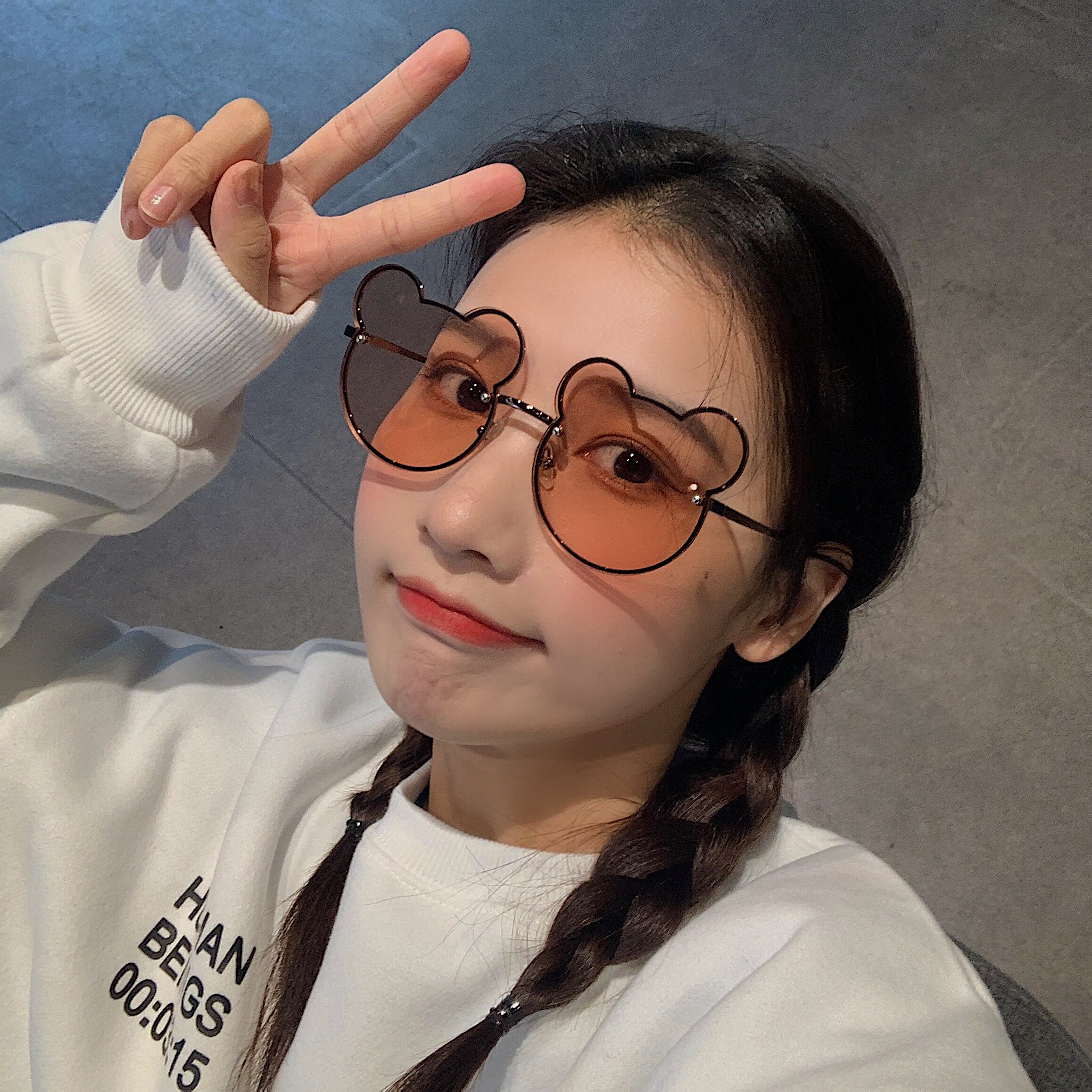 韩版彩色太阳镜女可爱卡通小红书拍照搞怪墨镜防紫外线潮米奇眼镜