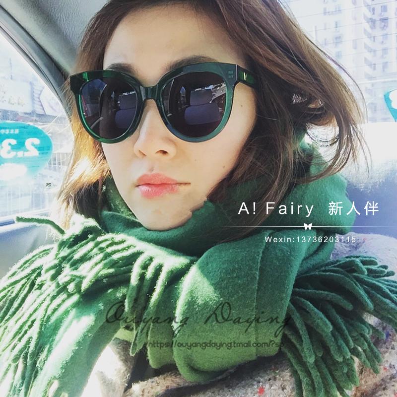 林允儿花儿与少年3宋祖儿娜扎江疏影同款墨镜太阳镜女墨绿色眼镜