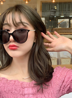 欧美时尚复古方框太阳镜镶钻舒适