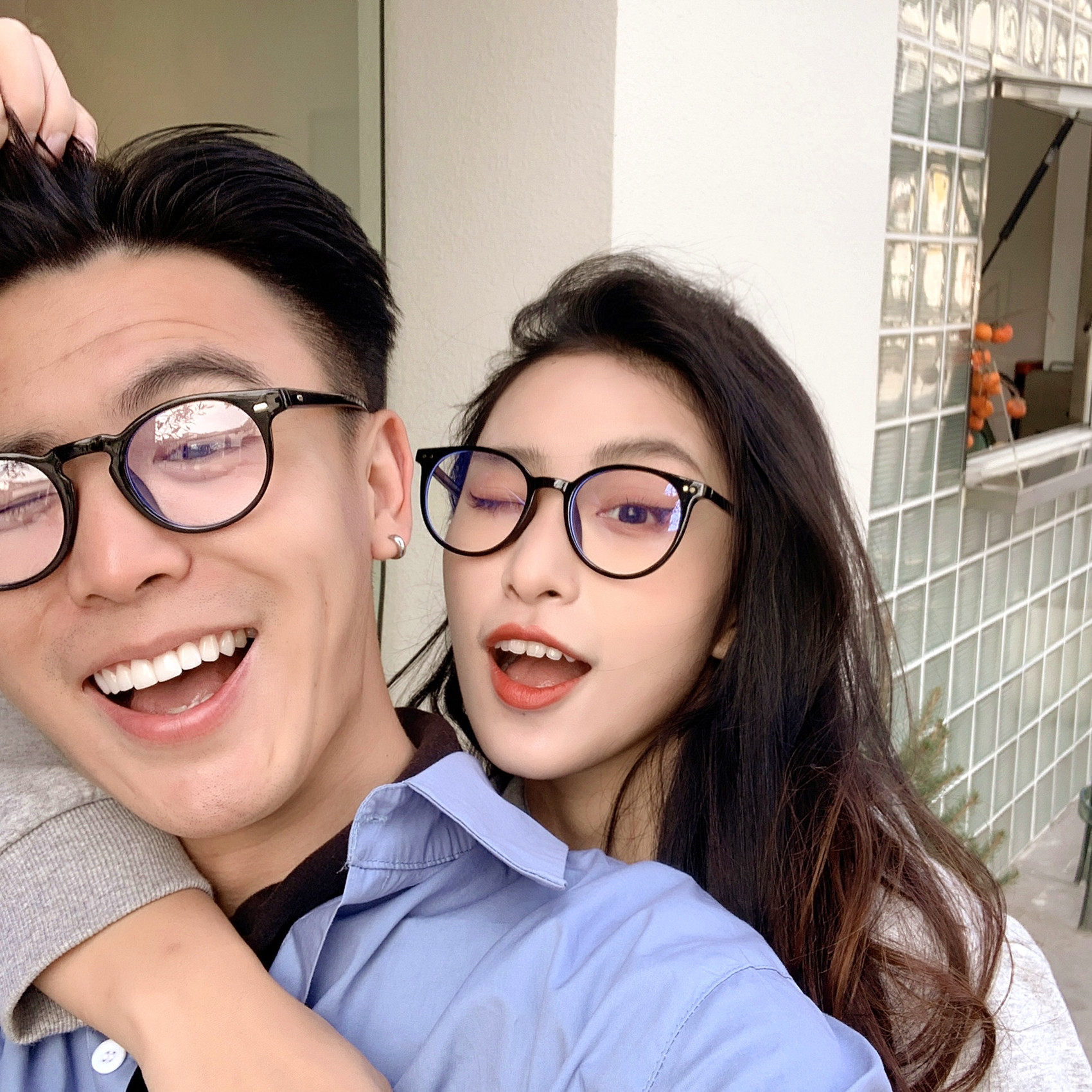 黑框眼镜ins女潮韩版超轻TR近视情侣眼镜圆框可配度数装饰眼睛架