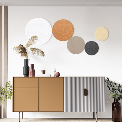 毛毡板客厅沙发床头背景墙装饰