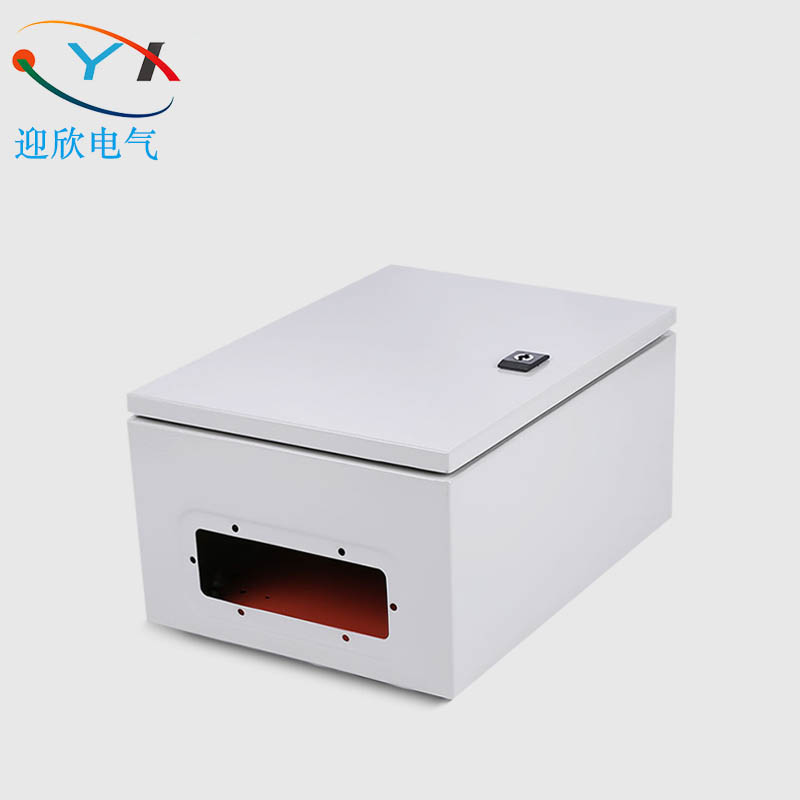 400*400*150 电工仪表箱铁质工程控电箱配电箱防溅金属箱强电布线