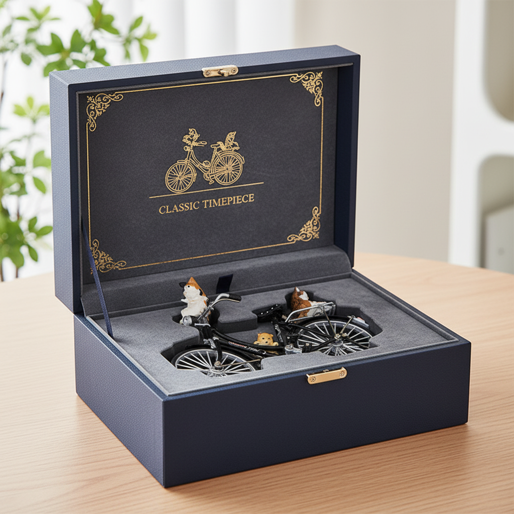 复古怀旧合金自行车桌面摆件礼盒
