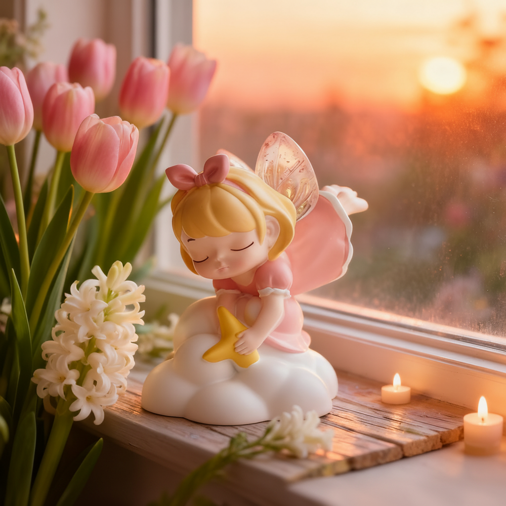 卡通天使小仙女树脂装饰摆件