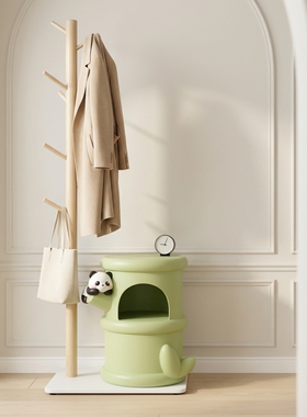 可爱熊猫造型玄关收纳落地摆件