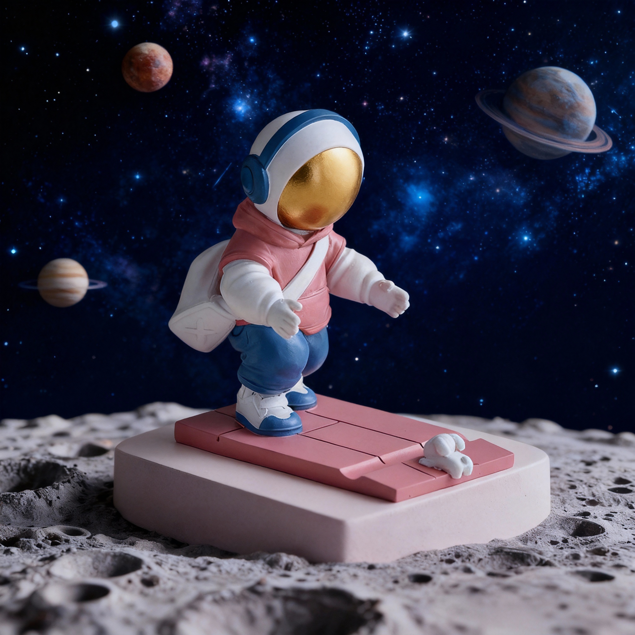 创意宇航员3D桌面摆件生日礼物