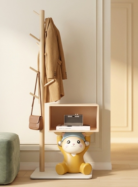 可爱猫咪玄关收纳落地摆件