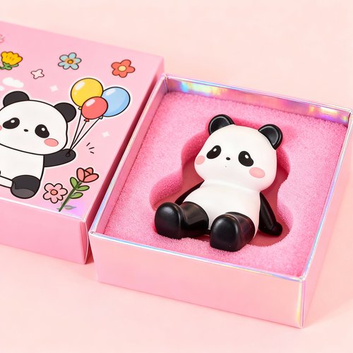 原创正版熊猫皮质钥匙扣国潮礼品