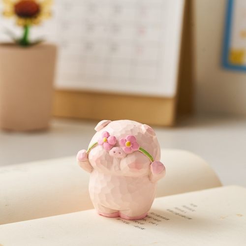 可爱粉色小猪毛绒挂件