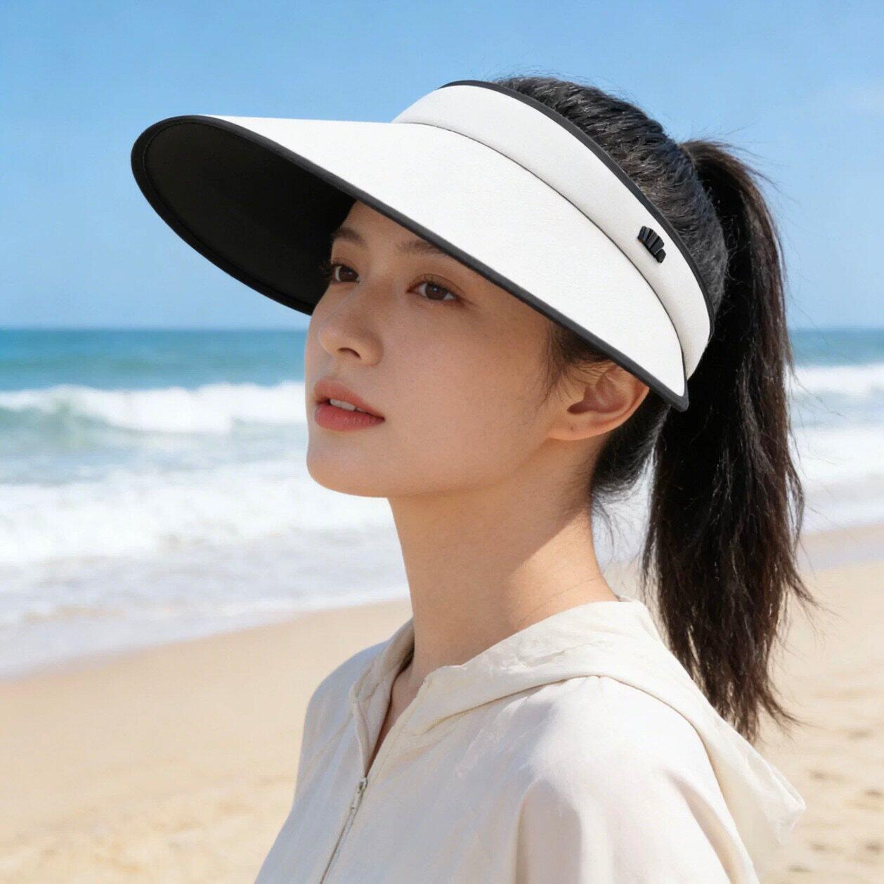 【无损售后件】蕉下加宽帽檐空顶帽女2026新款防紫外线遮阳太阳帽