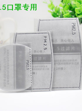 PM2.5防雾霾口罩专用过滤片儿童成人活性炭无纺布熔喷布滤芯垫片