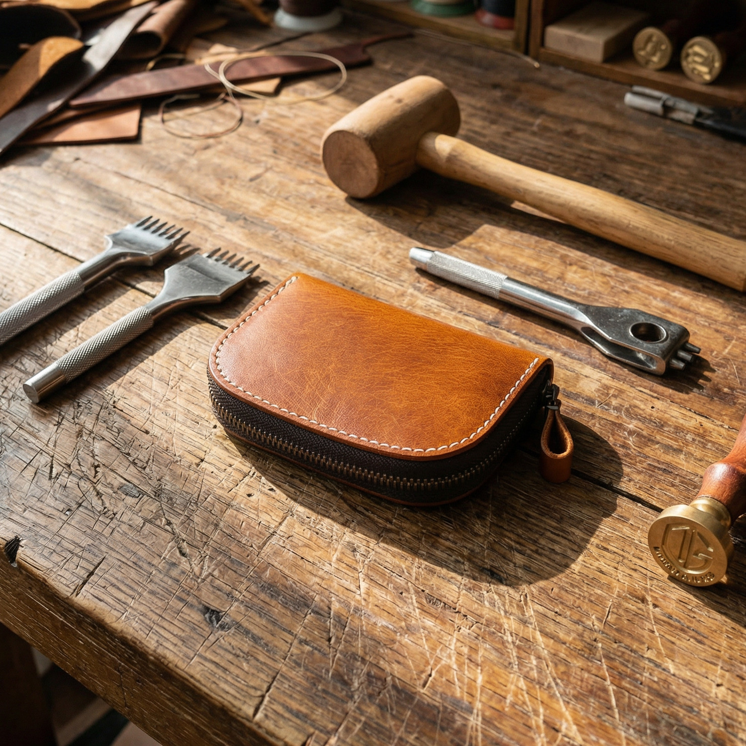 手工复古头层牛皮钥匙包男植鞣真皮大容量收纳包男士家用锁匙包女