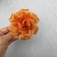 Design three-dimensional French high-end layering rose brooch, lustrous gauze art peony flower brooch clothing accessories thumbnail 5
