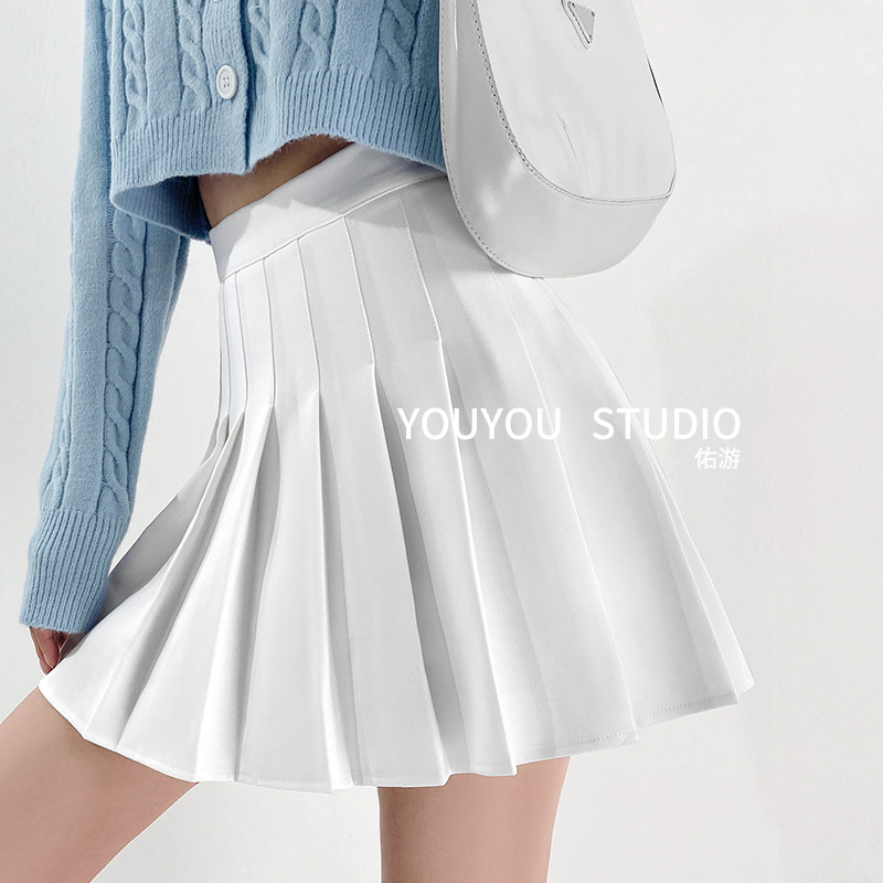 咖色半身裙女百褶裙a字裙春秋夏2022新款裙高腰显瘦百搭棕色短裙|ruв категории Женская одежда, юбка - от Buy2taobao.com для оказания профессиональной услуги покупки агента Taobao