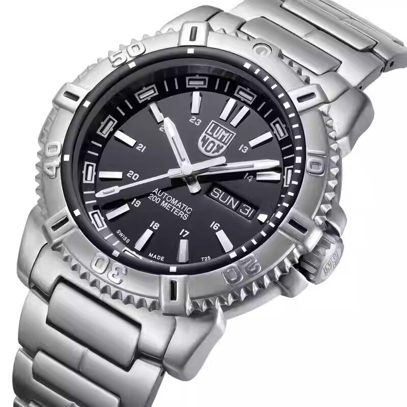 雷美诺时瑞士原装机械表军迷手表蓝宝石镜面夜光防水手表 6502.NV