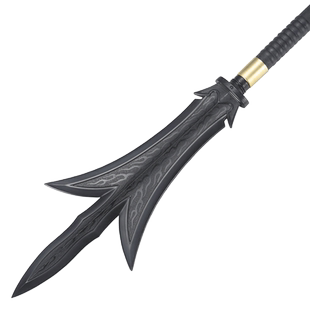 龙裕塑钢刀非金属武术训练长枪未开刃三叉戟影视表演兵器合法携带