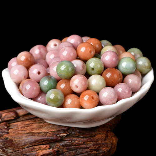 老盐源玛瑙玉髓散珠子