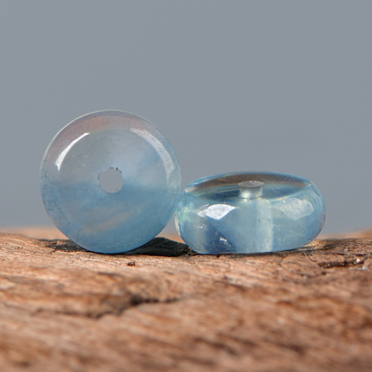 天然水晶海蓝宝隔片DIY配件