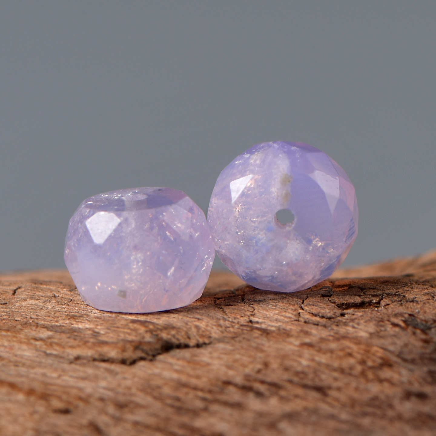 天然水晶紫玉晶钻石面老型DIY