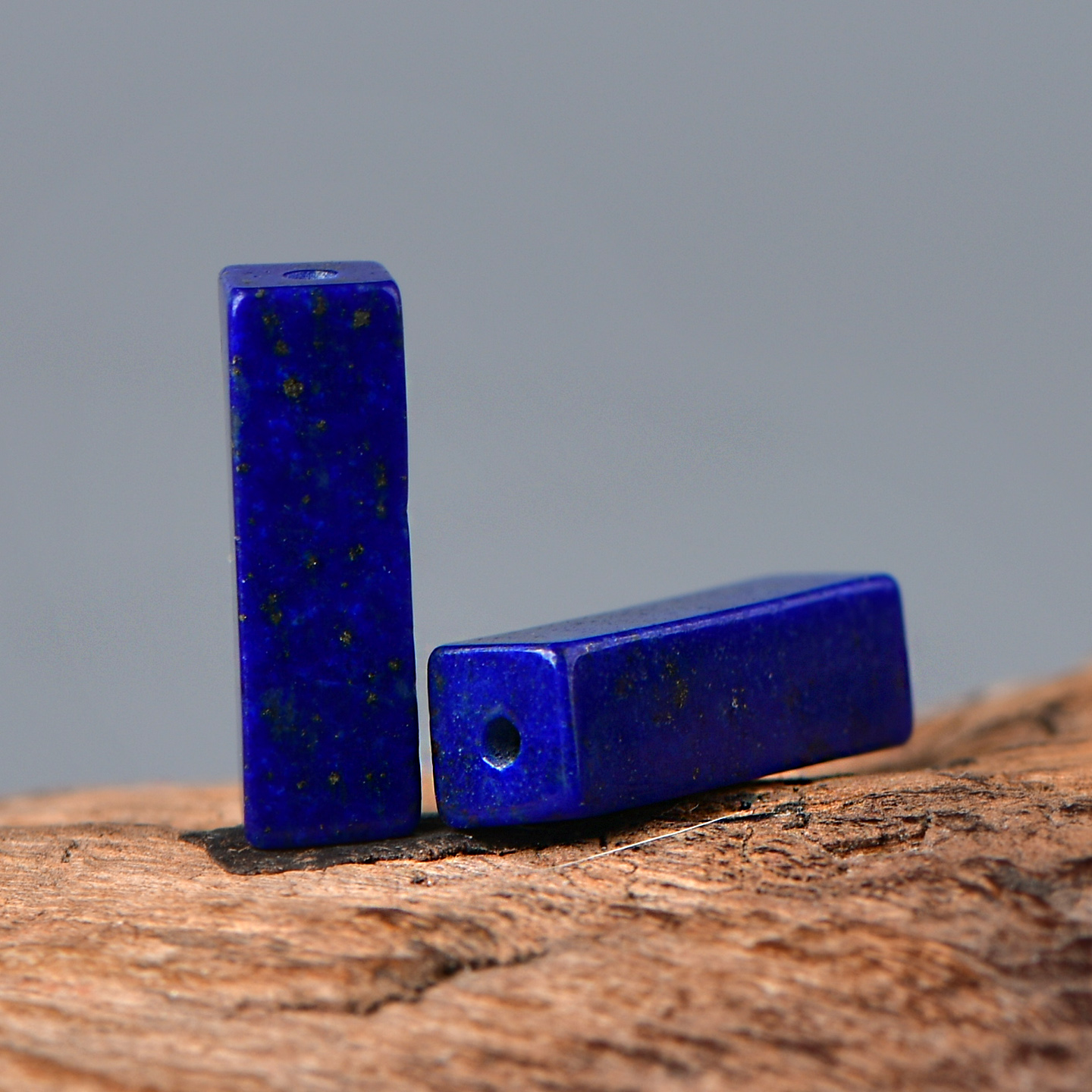 天然青金石方糖管珠隔珠