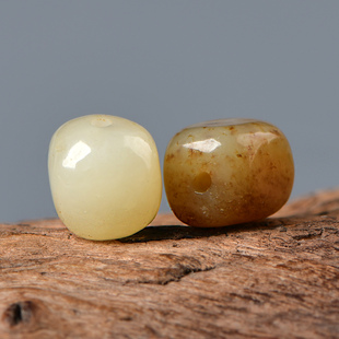 天然和田玉随行小糖豆diy手链项链吊坠手工饰品手串单珠饰品高品