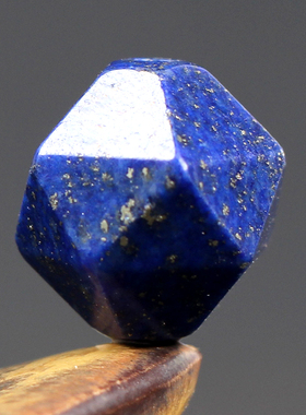 天然青花瓷青金石钻石面切面散珠蓝色diy水晶手工饰品配件材料