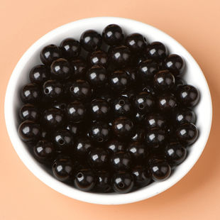 黑檀木文玩佛珠手链项链配珠念珠diy手工饰品配挂件串珠木质散珠