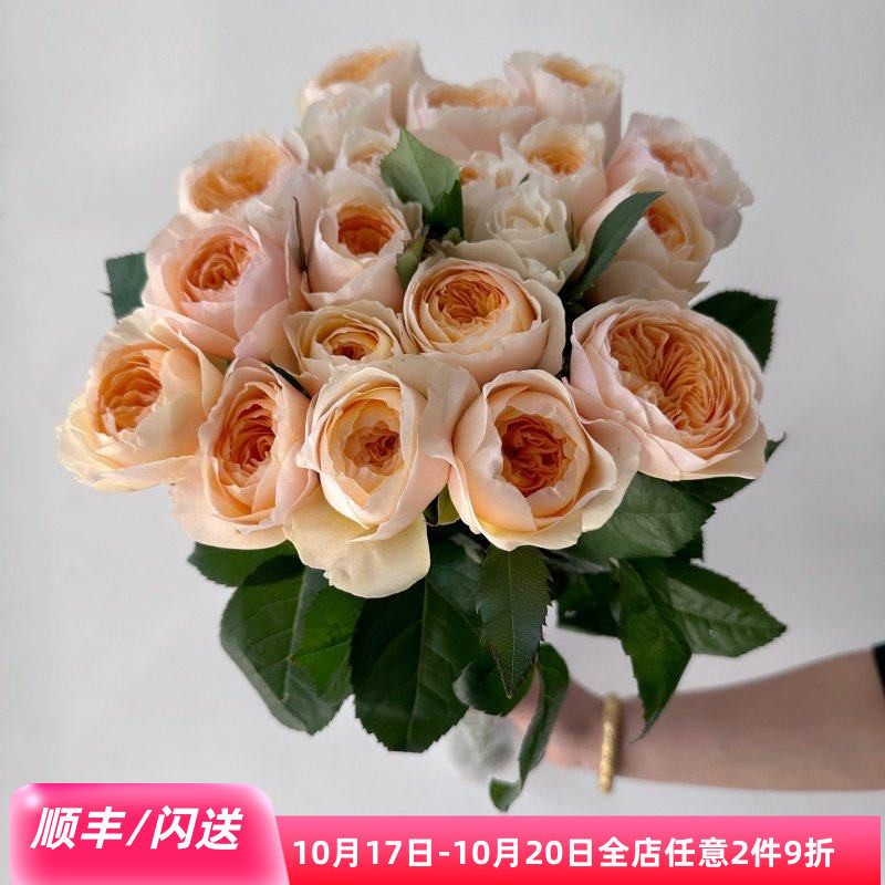奥斯汀朱丽叶玫瑰鲜切花同城速递