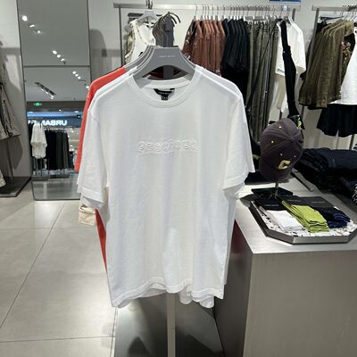 UR国内2026春夏男装气质百搭暗纹字母刺绣棉质T恤UMM460050