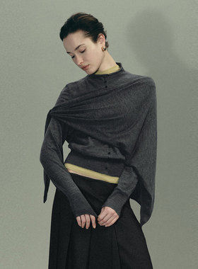 UR国内2026春季新款女装休闲百搭气质立领针织衫UWU960005