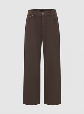 UR国内2025冬季女装琥珀流光风简约弯刀休闲长裤UWH850111