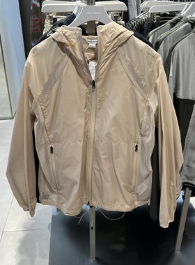 UR国内2025春季男装户外休闲拼接抽绳连帽夹克外套UMN150002