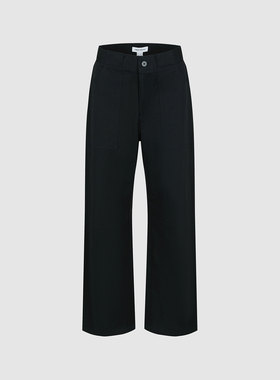 UR国内2025冬季女装休闲简约日常通勤九分弯刀裤UYY660004