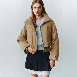 UR国内2025冬季女装时尚休闲假两件高立领羽绒服UYY150067