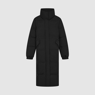 UR国内2025冬季女装百搭气质简约立领长款羽绒服UWM150027