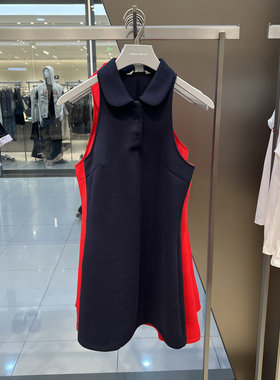 UR国内2025夏季女装淡人复古减龄学院风无袖连衣裙UYU750040