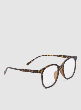 UR国内2025秋季女士时髦流行吸睛复古玳瑁方框眼镜UAWA50143