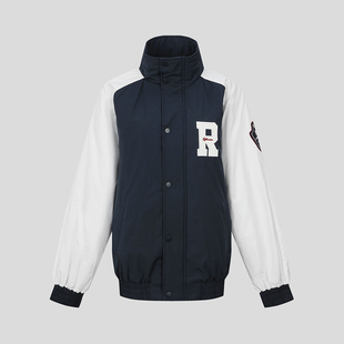 UR国内2025冬季女潮流撞色刺绣棒球服立领棉服外套UYV150122