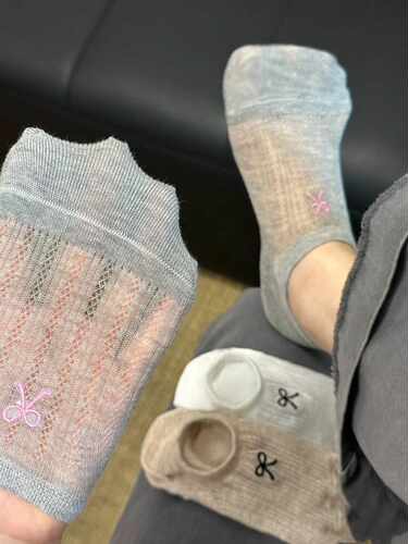 无骨女士甜美刺绣船袜不掉跟夏季