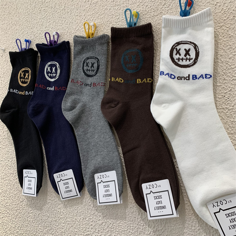 韩国街头嘻哈东大门中筒袜cozy