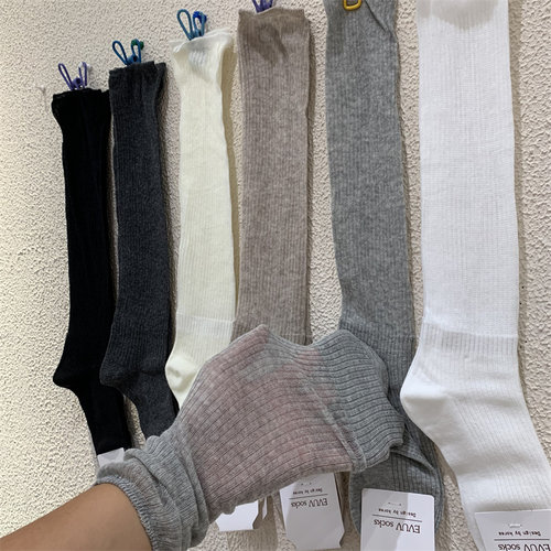 长袜子柔软舒适微透棉质小腿韩版