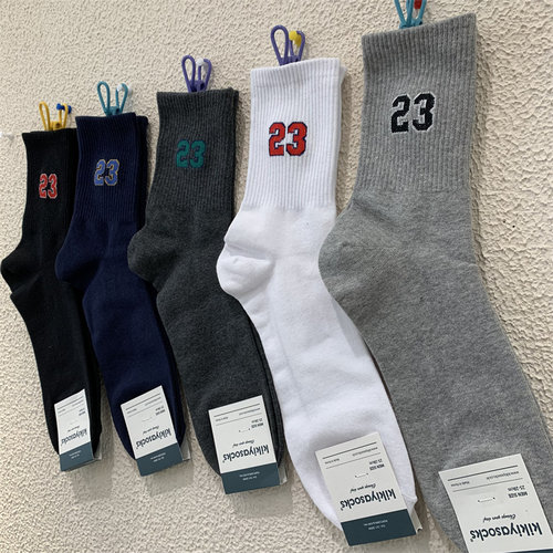 kikiyasocks运动束腰数字23男袜