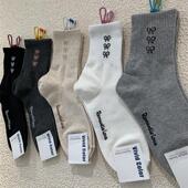 韩国东大门vivid color女袜子网红款 蝴蝶结束腰运动袜棉质中筒袜