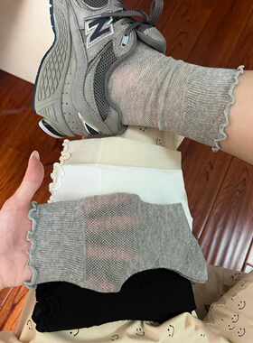 薄款网眼纯色夏季女袜东大门透气