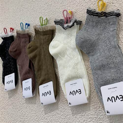 东大门新款韩版透气短筒袜