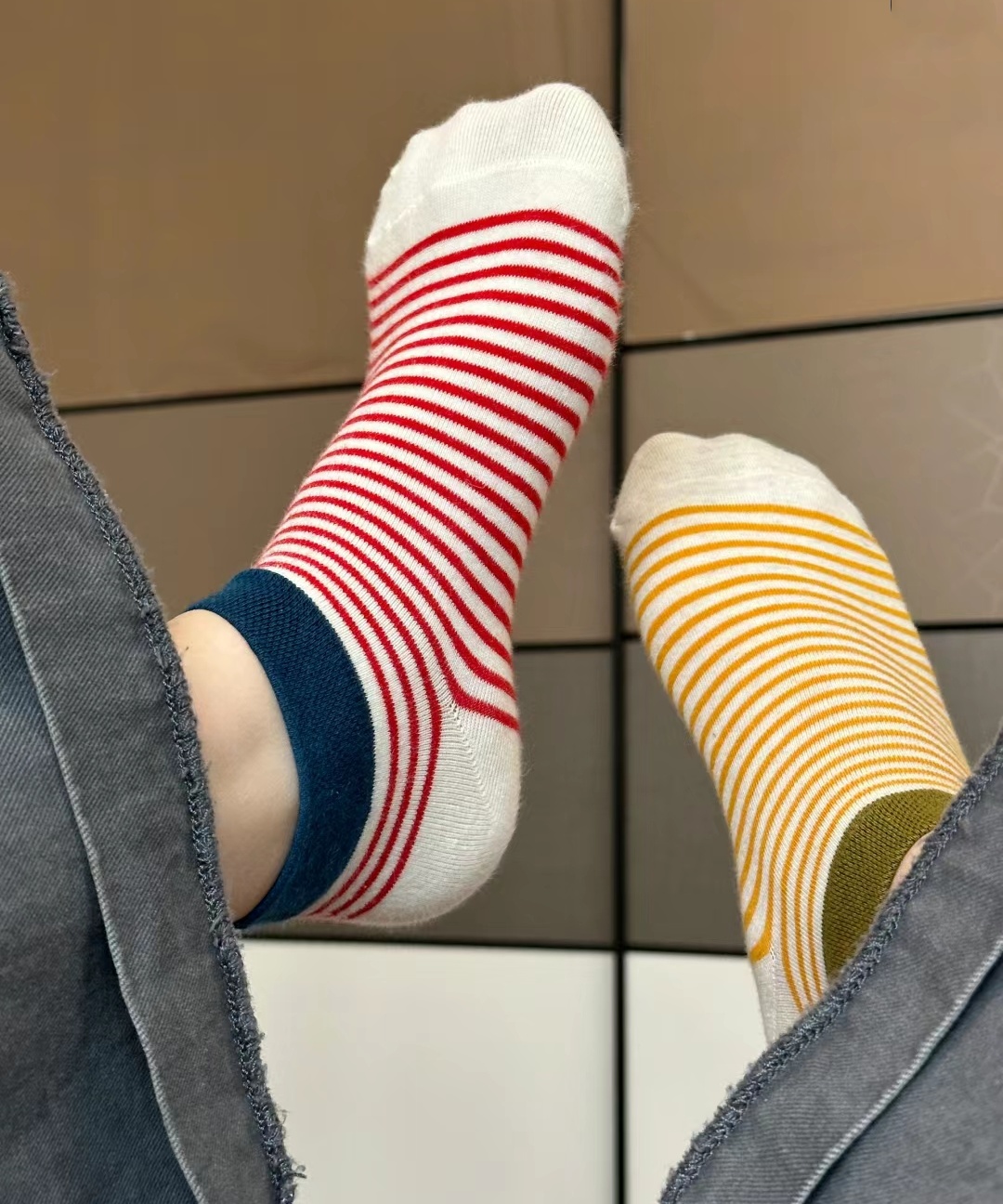 撞色网红款低帮条纹东大门韩版