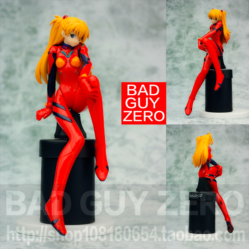 特价 日版 EVA 明日香 战斗服 新剧场版 坐姿 手办 非一番赏 万代