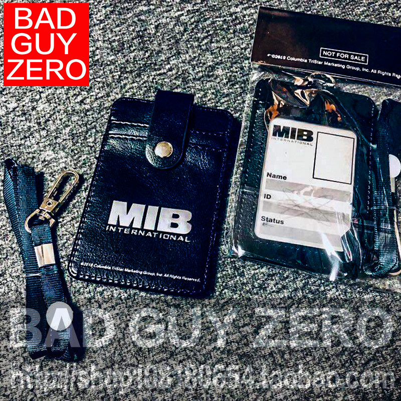 正版 哥伦比亚 三星 黑衣人4 全球通缉 特工证件套 挂绳 工作证