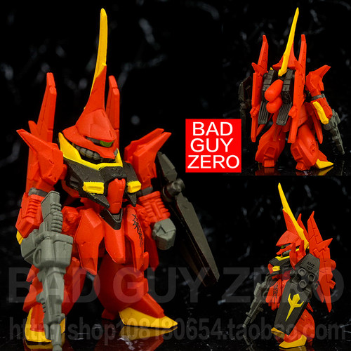 日版万代 红色龙飞 高达 FW CONVERGE 96 盒蛋食玩 SD 非 RE HGUC